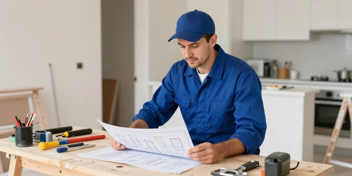 IPTV reseller uk: Trusted local professional contractor at a home renovation site, providing quality services.