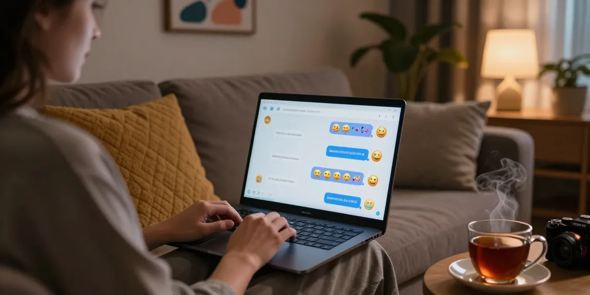 A cozy home scene showcasing a person engaging in AI sex chat, surrounded by warm lighting and playful interaction.